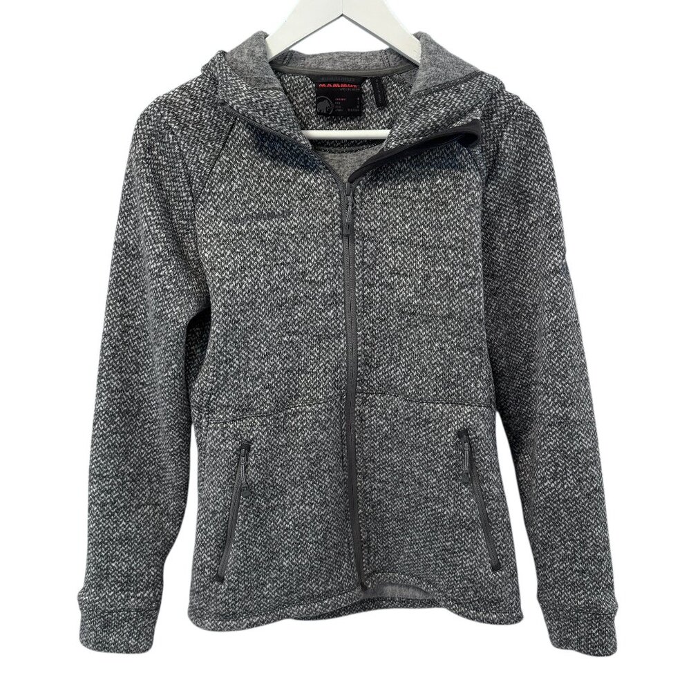 Mammut Kachemak Full Zip Gray Hooded Fleece Jacket Women's size S